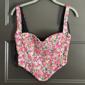 NWT For Love & Lemons Gladiola Corset Top in size SMALL *sample piece*